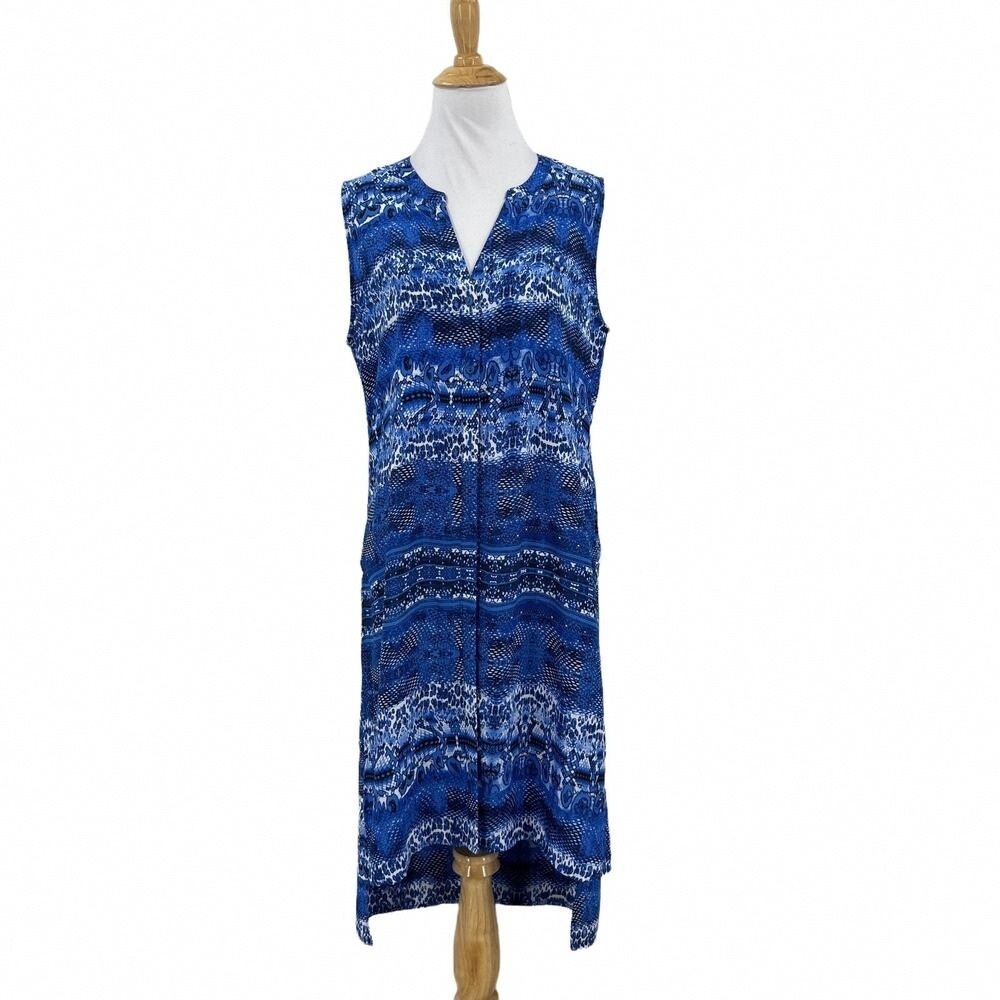 Elegant Blue High-Low Dress